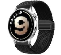 GIOPUEY Correas Magnética Compatible con OnePlus Watch Lite, Correa Tejida de Nailon Suave [Unisexo] [Transpirable] - Black