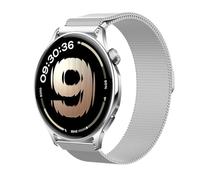 GIOPUEY Correas Magnética Compatible con OnePlus Watch Lite, Pulsera Trenzada de Acero Inoxidable [magnético] Pulsera - Silver