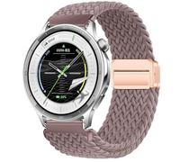GIOPUEY Correas Magnética Compatible con OPPO Watch S, Correa tejida de nailon suave [unisexo] [Transpirable] - Purple