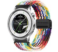 GIOPUEY Correas Magnética Compatible con OPPO Watch S, Correa tejida de nailon suave [unisexo] [Transpirable] - Colourful-B