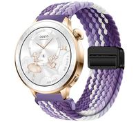 GIOPUEY Correas Magnética Compatible con Oppo Watch X3 mini, Correa tejida de nailon suave [unisexo] [Transpirable]