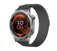 GIOPUEY Correas Magnética Compatible con OPPO Watch X3, Pulsera Trenzada de Acero Inoxidable [magnético] Pulsera - Black
