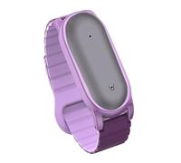 GIOPUEY Correas Magnética Compatible con Plaud NotePin/NotePin S, Suave Silicona La Correa [Resistente al Desgaste] [Transpirable] Pulsera - Purple