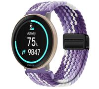 GIOPUEY Correas Magnética Compatible con Polar Ignite 3, Correa tejida de nailon suave [unisexo] [Transpirable] - Purple/White