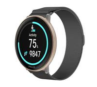 GIOPUEY Correas Magnética Compatible con Polar Ignite 3, Pulsera trenzada de acero inoxidable [magnético] Pulsera - black