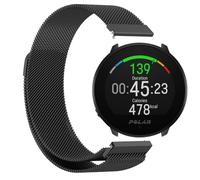GIOPUEY Correas Magnética Compatible con Polar Unite, Pulsera trenzada de acero inoxidable [magnético] Pulsera - black