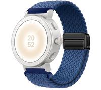 GIOPUEY Correas Magnética Compatible con Realme Watch S5, Correa Tejida de Nailon Suave [Unisexo] [Transpirable] - Blue