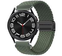 GIOPUEY Correas Magnética Compatible con Samsung Watch 6 Classic 43mm, Correa tejida de nailon suave [unisexo] [Transpirable] - Green