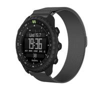 GIOPUEY Correas Magnética Compatible con Suunto Core 2, Pulsera Trenzada de Acero Inoxidable [magnético] Pulsera - Black