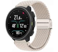 GIOPUEY Correas Magnética Compatible con SUUNTO Nautic S, Correa Tejida de Nailon Suave [Unisexo] [Transpirable] - Beige