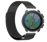GIOPUEY Correas Magnética Compatible con SUUNTO Vertical/Vertical 2, Pulsera trenzada de acero inoxidable [magnético] Pulsera - black