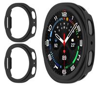 GIOPUEY Cover Compatibile con Samsung Galaxy Watch 9 40mm, [2 Pezzi] Hard Plastic, Anti-Bump, Samsung Galaxy Watch 9 40mm Custodia - Black