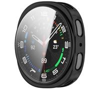 GIOPUEY Cover Compatibile con Samsung Galaxy Watch 9 40mm, [2 Pezzi] Soft TPU, Shock Resistant Custodia - Black+Black