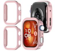 GIOPUEY Custodia Funda Compatible con Huawei Watch Fit 4, [2 Pack] plastica rigida, Anti-urto, Huawei Watch Fit 4 Custodia - Pink