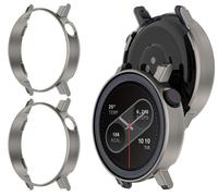 GIOPUEY Custodia Funda Compatible con Nothing CMF Watch 3 Pro, [2 Pack] plastica rigida, Anti-urto, Nothing CMF Watch 3 Pro Custodia - Titanium