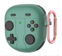 GIOPUEY Funda Compatibile con Bose QuietComfort Earbuds II/Ultra 2023, Cute Lindo Divertido Dibujos Animados Silicona Protección Carcasa Case Cover con Gancho para Llavero - Green