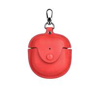 GIOPUEY Funda Compatibile con Bose QuietComfort Ultra II 2025, PU Cuero Protección Carcasa Case Cover con Gancho para Llavero - Red