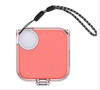 GIOPUEY Funda Compatibile con CMF by Nothing Buds, Carcasa de Clear PC Case Cover con Tapa de Cierre y Gancho para Llavero, No amarillea - Trasparente