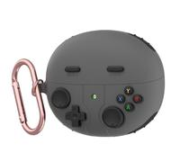 GIOPUEY Funda Compatibile con Huawei FreeClip, Cute Lindo Divertido Dibujos Animados Silicona Protección Carcasa Case Cover con Gancho para Llavero - Dark Gray