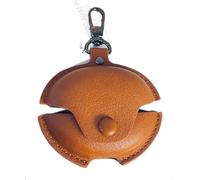 GIOPUEY Funda Compatibile con Huawei FreeClip, PU Cuero Protección Carcasa Case Cover con Gancho para Llavero - Yellow