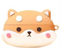 GIOPUEY Funda Compatibile con Realme Buds Air 6 Pro, Cute Lindo Divertido Dibujos Animados Silicona Protección Carcasa Case Cover con Gancho para Llavero - Corgi