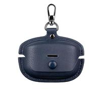 GIOPUEY Funda Compatibile con Sony WF-1000XM5, PU Cuero Protección Carcasa Case Cover con Gancho para Llavero - Blue