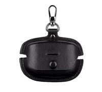 GIOPUEY Funda Compatibile con Sony WF-1000XM5, PU Cuero Protección Carcasa Case Cover con Gancho para Llavero - Black