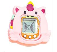 GIOPUEY Funda Compatibile con Tamagotchi Nano, Cute Lindo Divertido Dibujos Animados Silicona Protección Carcasa Case Cover con Gancho para Llavero - Pink