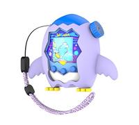 GIOPUEY Funda Compatibile con Tamagotchi Paradise, Cute Lindo Divertido Dibujos Animados Silicona Protección Carcasa Case Cover con Gancho para Llavero - Purple