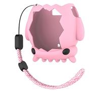 GIOPUEY Funda Compatibile con Tamagotchi Paradise, Cute Lindo Divertido Dibujos Animados Silicona Protección Carcasa Case Cover con Gancho para Llavero - Pink