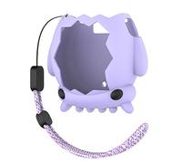GIOPUEY Funda Compatibile con Tamagotchi Paradise, Cute Lindo Divertido Dibujos Animados Silicona Protección Carcasa Case Cover con Gancho para Llavero - Purple