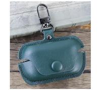 GIOPUEY Funda Compatibile con Technics EAH-AZ80/AZ60, PU Cuero Protección Carcasa Case Cover con Gancho para Llavero - Green