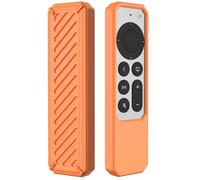 GIOPUEY Funda Compatible con Apple TV 4K/HD Siri Remote 2021/2022, Ultradelgado Silicona Case Cover, Anti-caída, Portátil - Orange