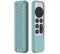 GIOPUEY Funda Compatible con Apple TV 4K/HD Siri Remote 2021/2022, Ultradelgado Silicona Case Cover, Anti-caída, Portátil - Verde