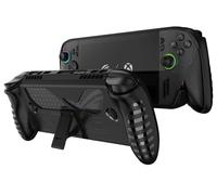 GIOPUEY Funda Compatible con ASUS ROG Xbox Ally/Ally X 2025 - con Soporte,Cubierta de PC y Parachoques de TPU Suave - Black