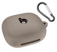 GIOPUEY Funda Compatible con Beats Powerbeats Fit 2025, Ultradelgado Silicona Case Cover, Anti-caída, Portátil - Gris