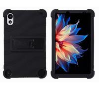 GIOPUEY Funda Compatible con Blackview ZENO 1 8inch - con Soporte - Carcasa Protectora de Silicona TPU Suave Case - Black