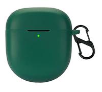 GIOPUEY Funda Compatible con Bose QuietComfort Earbuds II/Ultra 2023, Ultradelgado Silicona Case Cover, Anti-caída, Portátil - Verde Militar