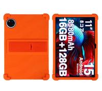GIOPUEY Funda Compatible con DOOGEE U11/U11 Pro - con Soporte - Carcasa Protectora de Silicona TPU Suave Case - Orange