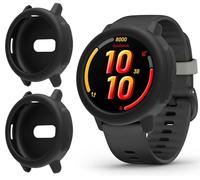GIOPUEY Funda Compatible con Garmin Bounce 2, [2 Pack] Suave TPU Silicona Case Cover Protectora Carcasas - Black