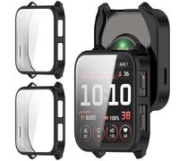GIOPUEY Funda Compatible con Garmin Venu X1, [2 Pack] TPU morbido Case, Resistente agli urti - Black+Black