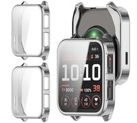 GIOPUEY Funda Compatible con Garmin Venu X1, [2 Pack] TPU morbido Case, Resistente agli urti - Silver+Silver