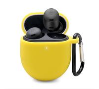 GIOPUEY Funda Compatible con Google Pixel Buds Pro 2, Ultradelgado Silicona Case Cover, Anti-caída, Portátil - Amarillo
