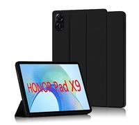 GIOPUEY Funda Compatible con Honor Pad X9, Cubierta Trasera de Silicona Suave [Textura Similar a la Piel] - Negro
