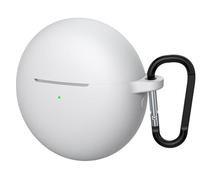 GIOPUEY Funda Compatible con Huawei Freebuds 7i, Ultradelgado Silicona Case Cover, Anti-caída, Portátil - Blanco