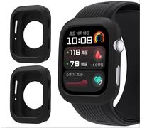 GIOPUEY Funda Compatible con Huawei Watch D2, [2 Pack] Suave TPU Silicona Case Cover Protectora Carcasas - Black