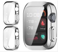 GIOPUEY Funda Compatible con Huawei Watch D2, [2 Pack] TPU morbido Case, Resistente agli urti - Silver+Silver