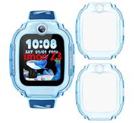 GIOPUEY Funda Compatible con imoo Watch Phone Z3, [2 Pack] TPU morbido Case, Resistente agli urti - Blue+Blue