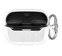 GIOPUEY Funda Compatible con JBL Endurance Race 2, Ultradelgado Silicona Case Cover, Anti-caída, Portátil - Blanco