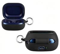 GIOPUEY Funda Compatible con JBL Live Buds 4/Beam 4/Flex4, Ultradelgado Silicona Case Cover, Anti-caída, Portátil - Negro